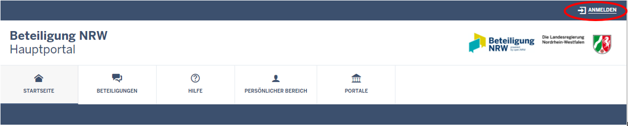 Anmeldung - Registrierung
