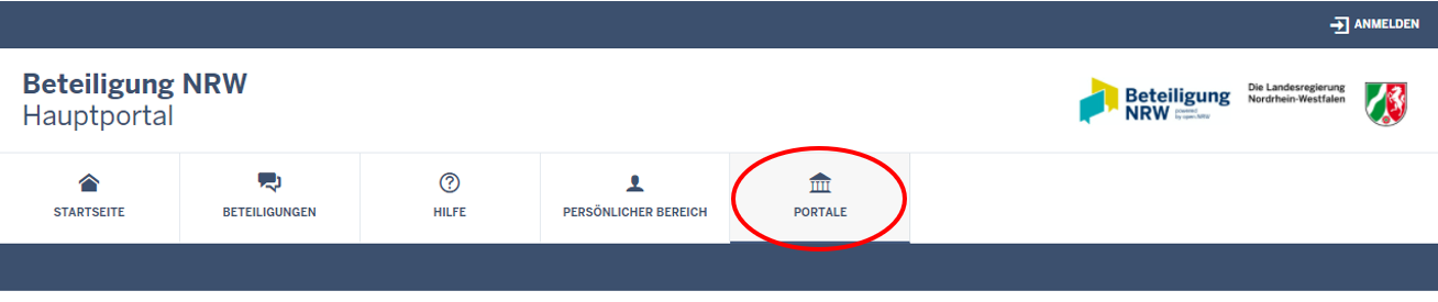 Link Hauptportal